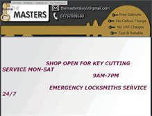 Tablet Screenshot of locksmithsmasterkeys.co.uk